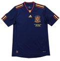 2010 Spain Away Royal Blue Retro Soccer Jersey Front