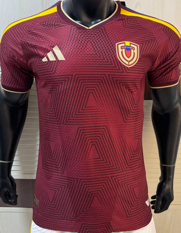 2026/27 Venezuela Home Red Player Version Soccer Jersey Front