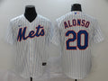 Men's New York Mets Pete Alonso #20 White Replica Baseball Jerseys