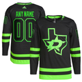 Men's Dallas Stars Black Alternate Primegreen Authentic Pro Custom Jerseys