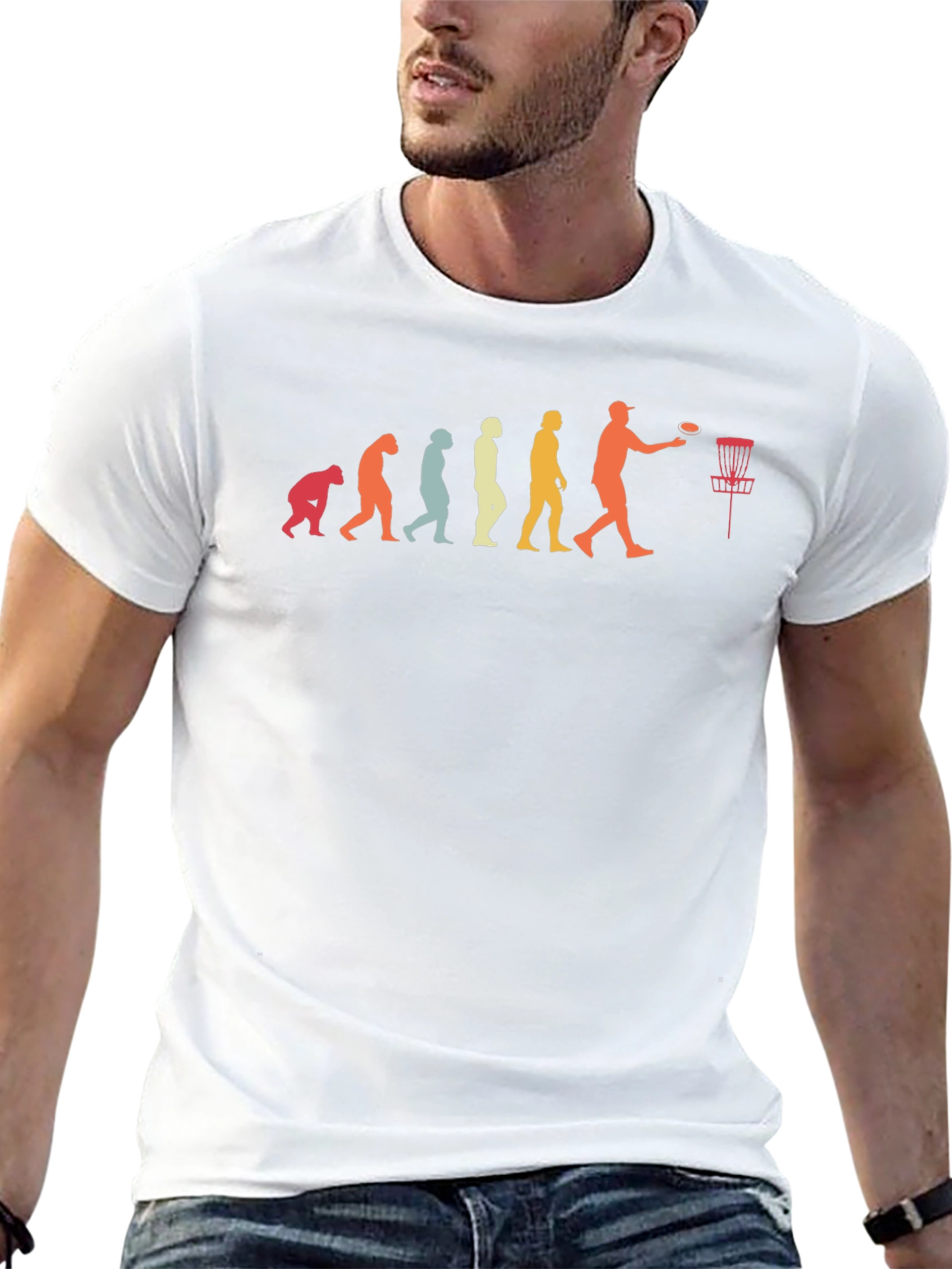 Disc Golf Evolution T-Shirt Black