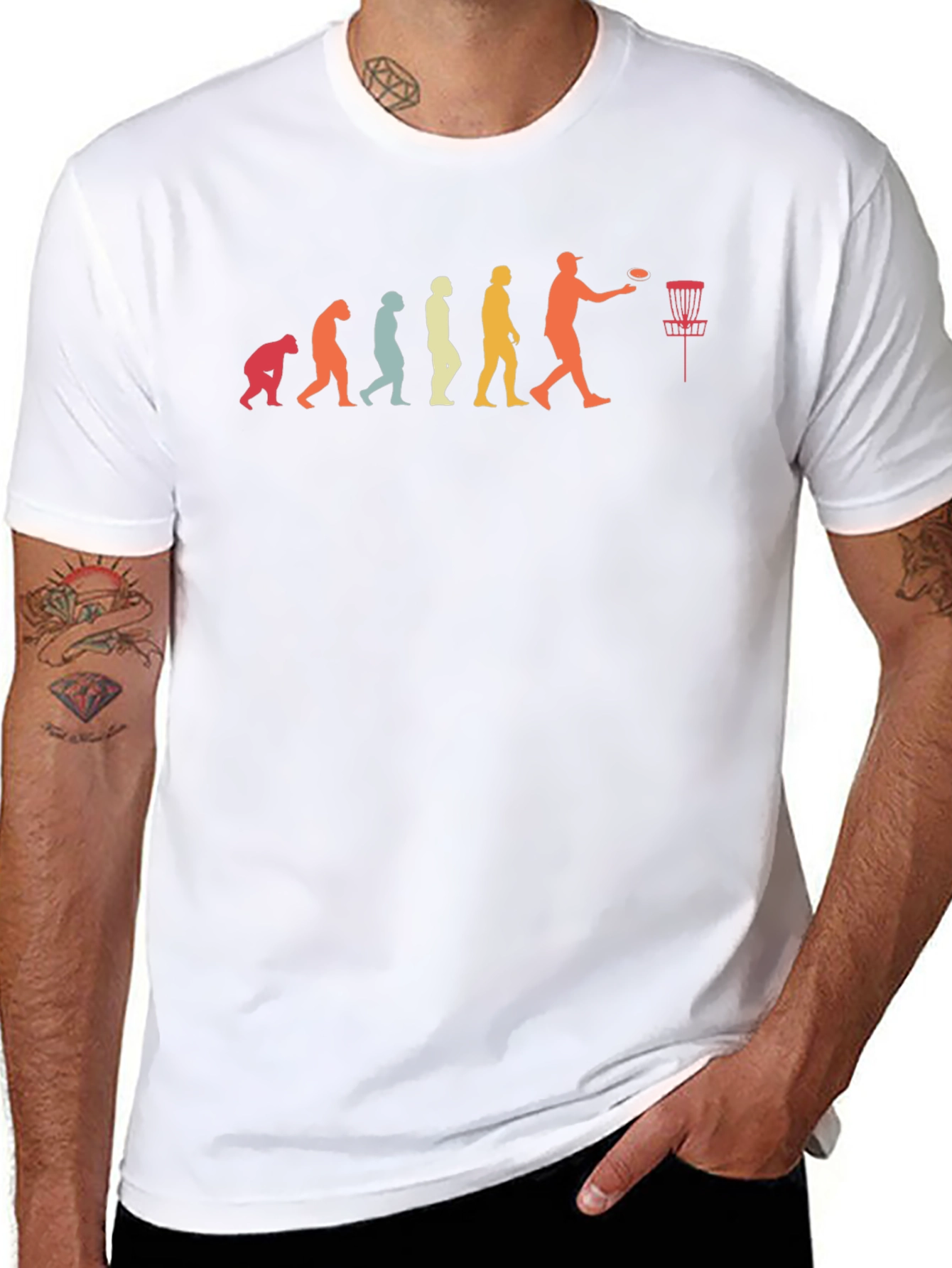 Disc Golf Evolution T-Shirt Black