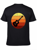 Retro Guitar Sunset T-Shirt - Music Lover Tee