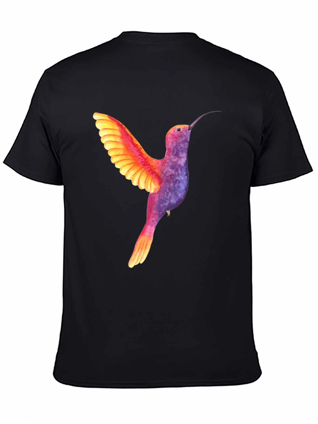 Hummingbird Graphic Tee - Colorful Bird Design