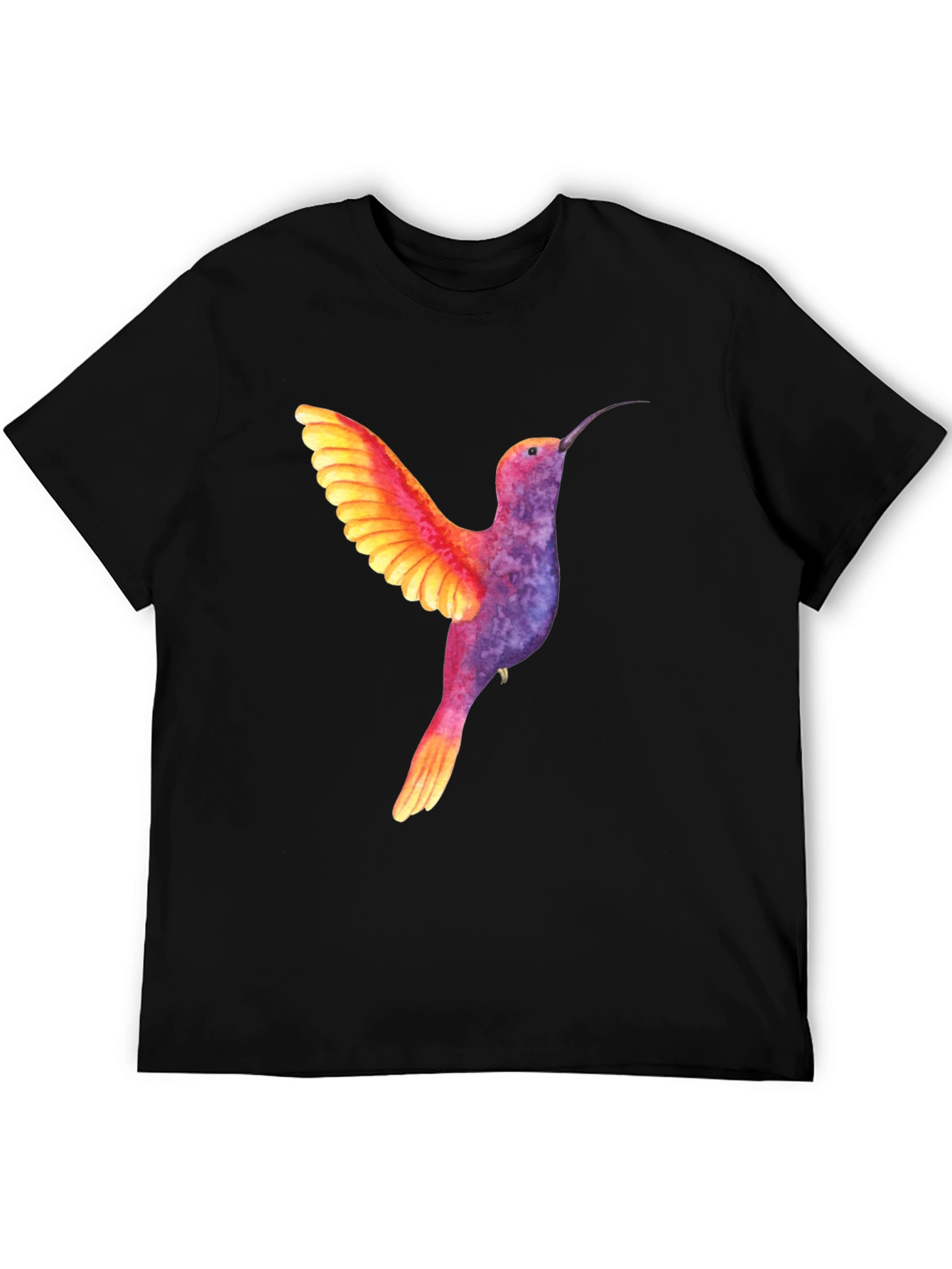 Hummingbird Graphic Tee - Colorful Bird Design