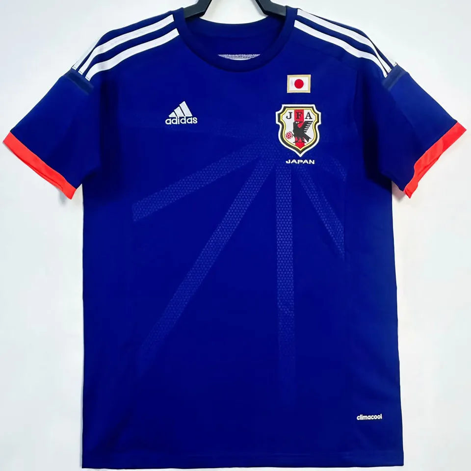 2014 Japan Home Blue Retro Soccer Jersey Front