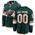 Men's Minnesota Wild Green Home Breakaway Custom Jerseys