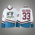 Men's Anaheim Ducks Goldberg #33 White Breakaway Jerseys