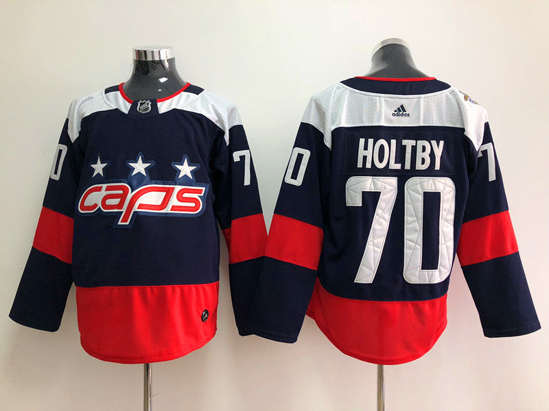 Men's Washington Capitals Braden Holtby #70 Navy Home Breakaway Player Jerseys