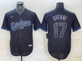 Men's Los Angeles Dodgers Shohei Ohtani #17 Black Replica Team Jerseys