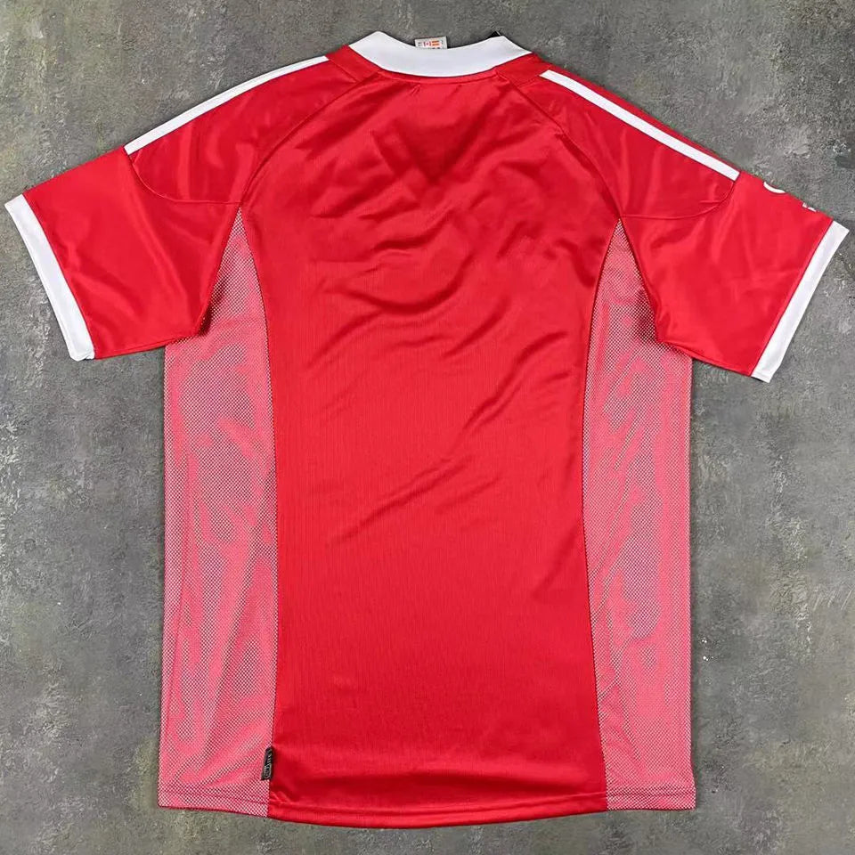 2002 China Home Red Retro Soccer Jersey Back