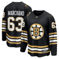 Men's Boston Bruins Brad Marchand #63 Black Replica Player Jerseys
