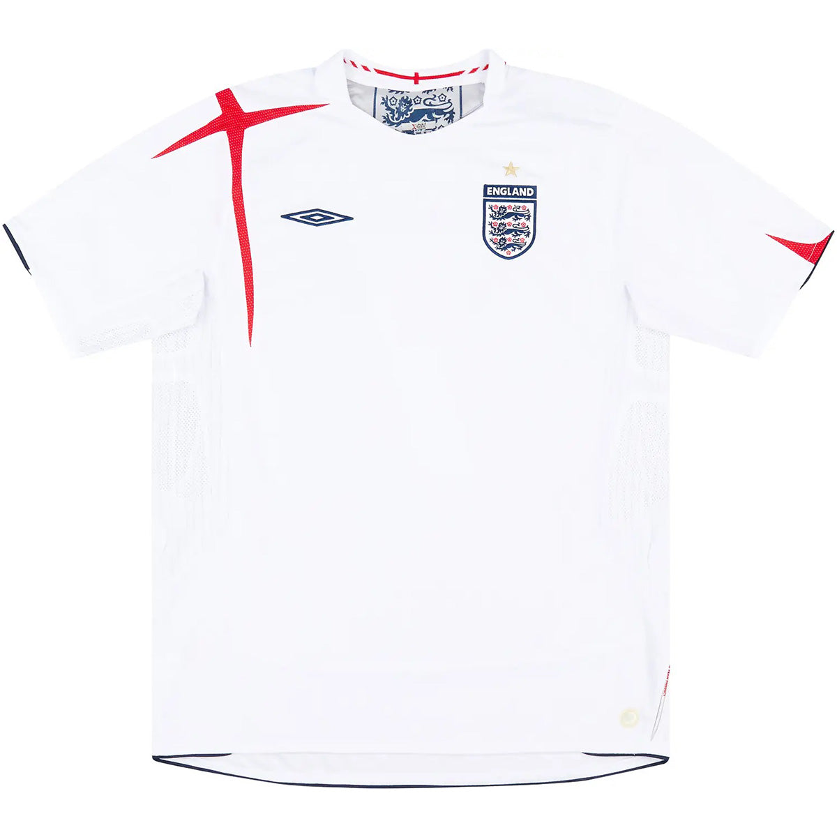 BECKHAM #7 Retro England Home Jersey World Cup 2006 Image 3