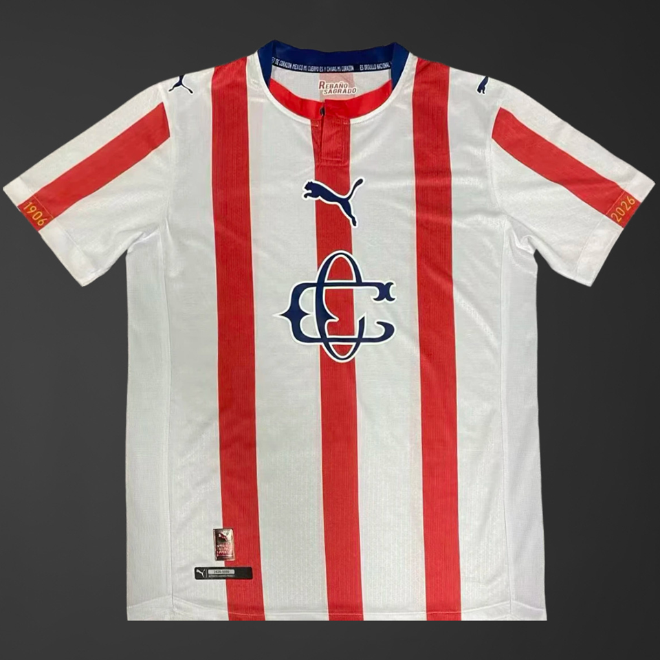 2026/27 Chivas 120th Anniversary Edition Retro Soccer Jersey Item NO.: 2149829 Back