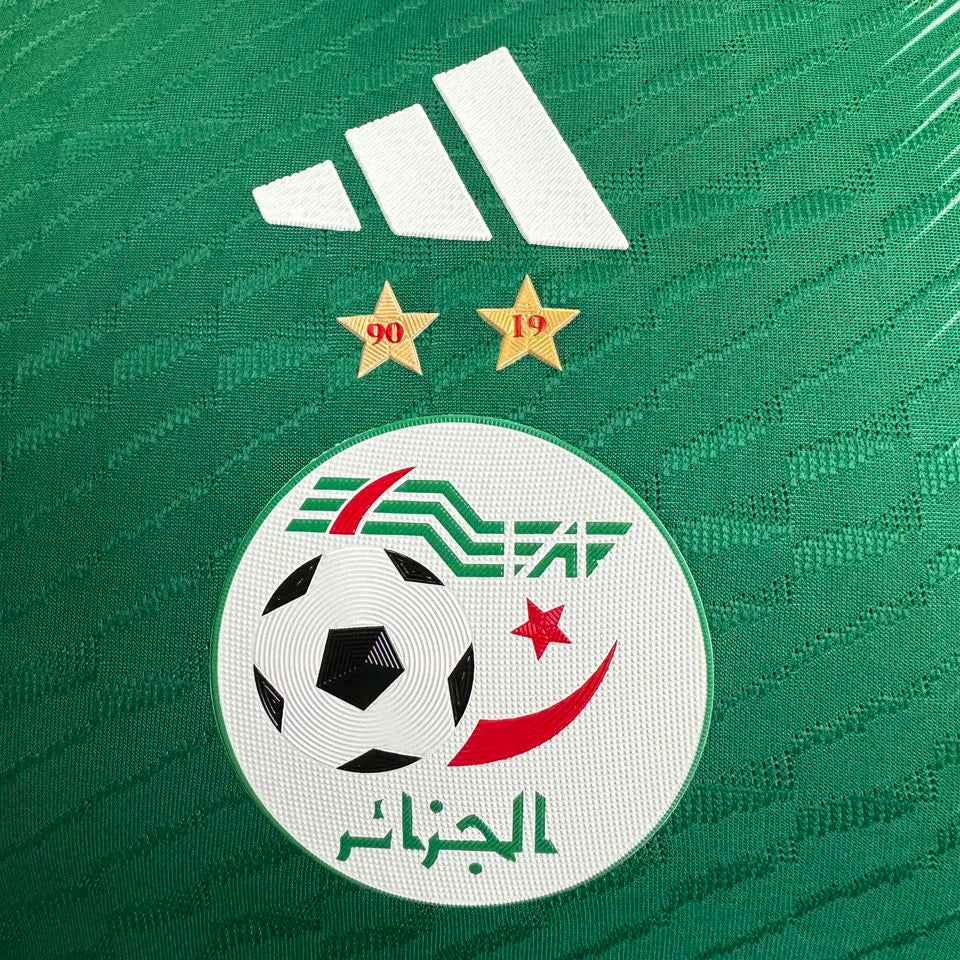 2022/23 Algeria Away Green Player Version Jersey Detail 1