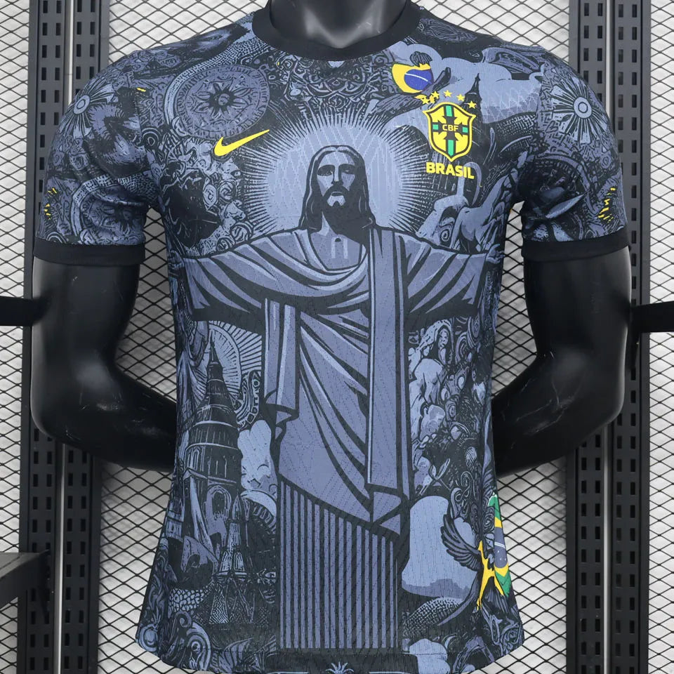 2024/25 Brazil Special Edition Black Player Version Jersey Front
