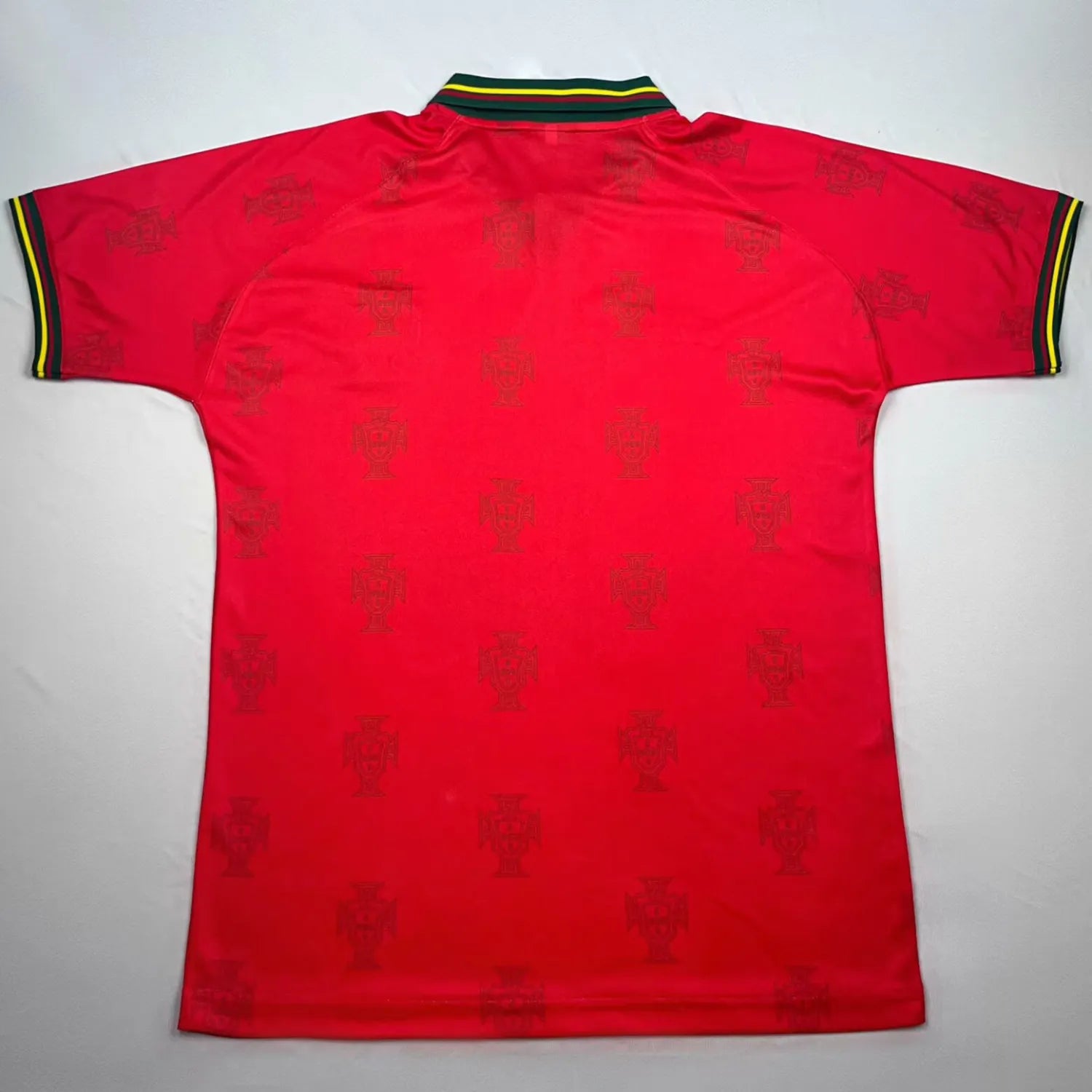 1995/96 Portugal Home Red Retro Soccer Jersey Back