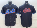 Men's New York Mets Black 2022 Alternate Replica Team Jerseys