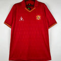 1988/91 Spain Home Red Retro Soccer Jersey Front