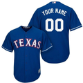 Men's Texas Rangers Custom Authentic Game Jerseys Blue