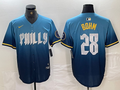 Men's Philadelphia Phillies Alec Bohm #28 Blue 2024 City Connect Limited Player Jerseys