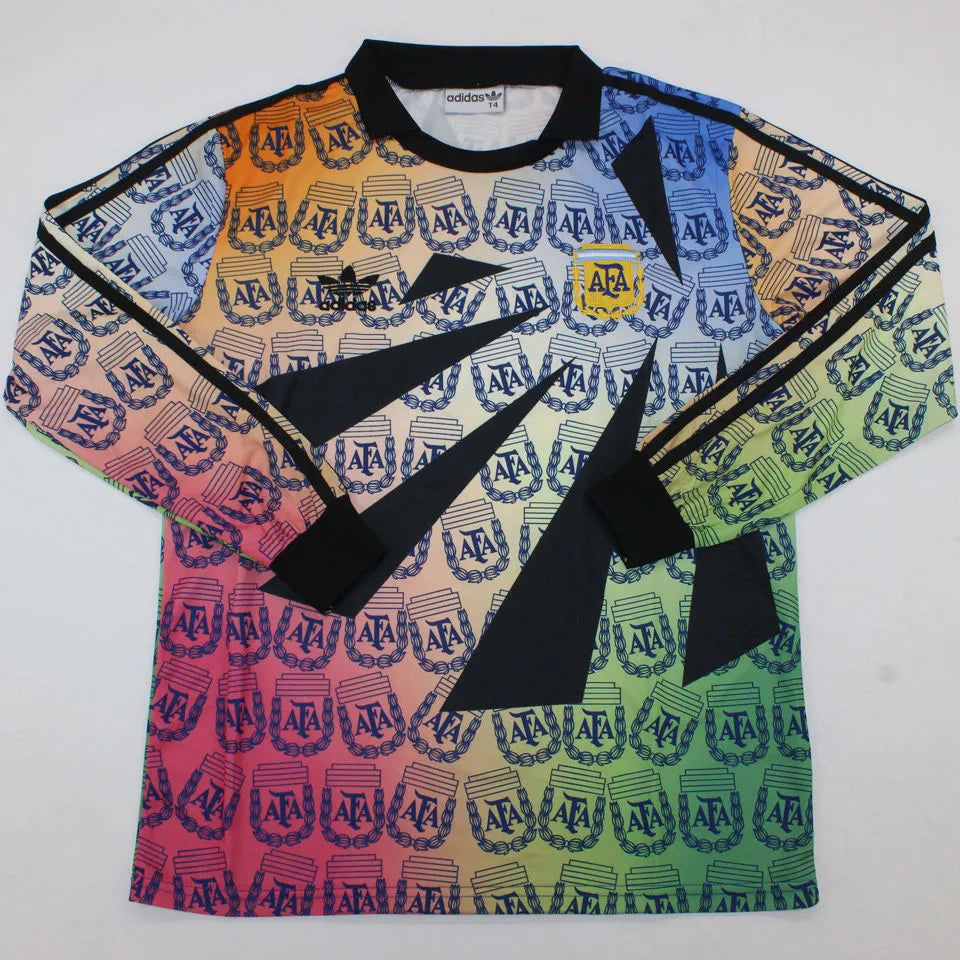1993/1994 Argentina GK Retro Long Sleeve Soccer Jersey Front