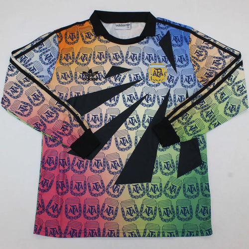1993/1994 Argentina GK Retro Long Sleeve Soccer Jersey Front