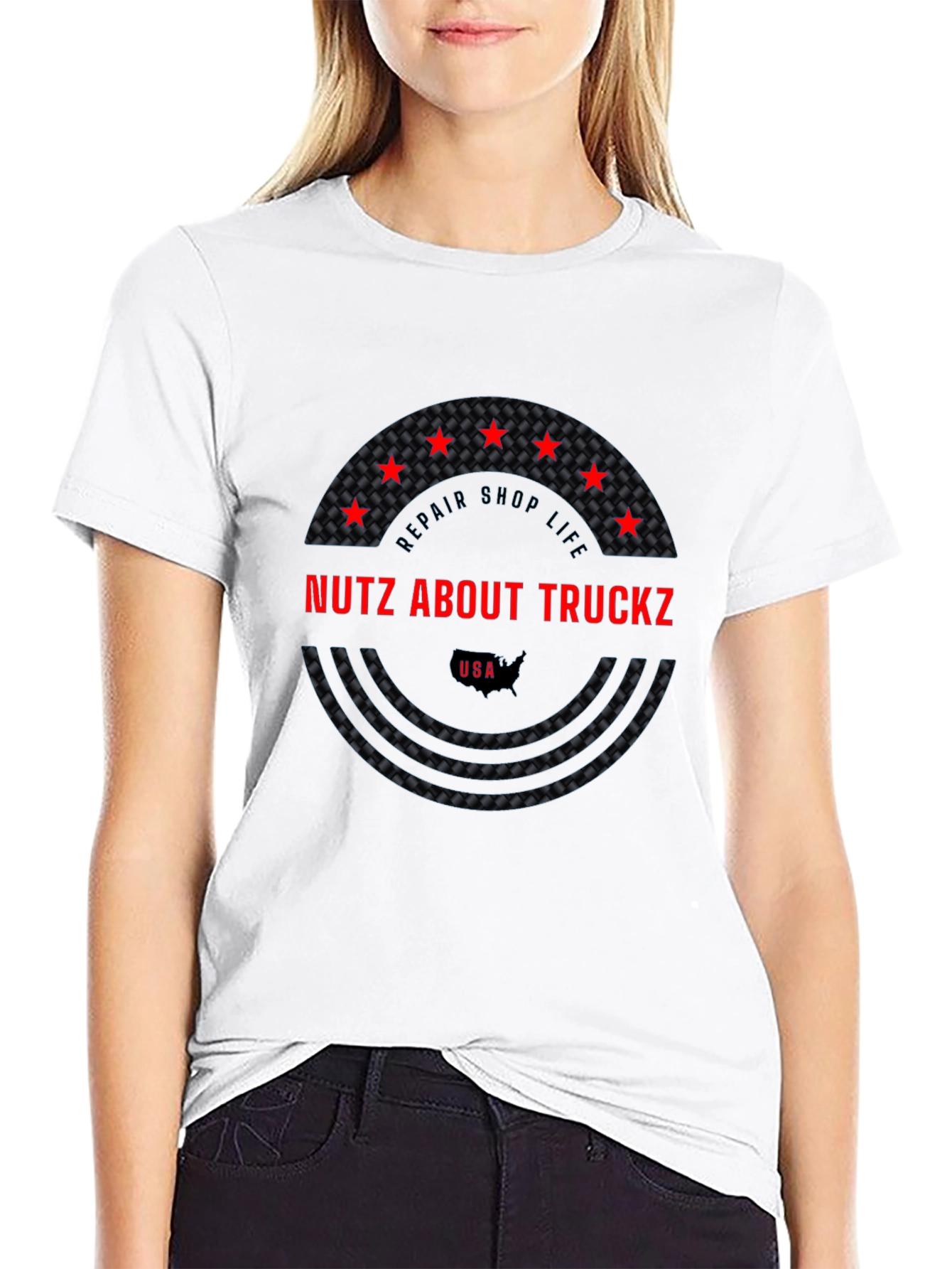 Nutz About Truckz Repair Shop Life Graphic Tee