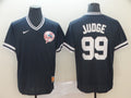 Men's New York Yankees Aaron Judge #99 Navy Stitched Jerseys