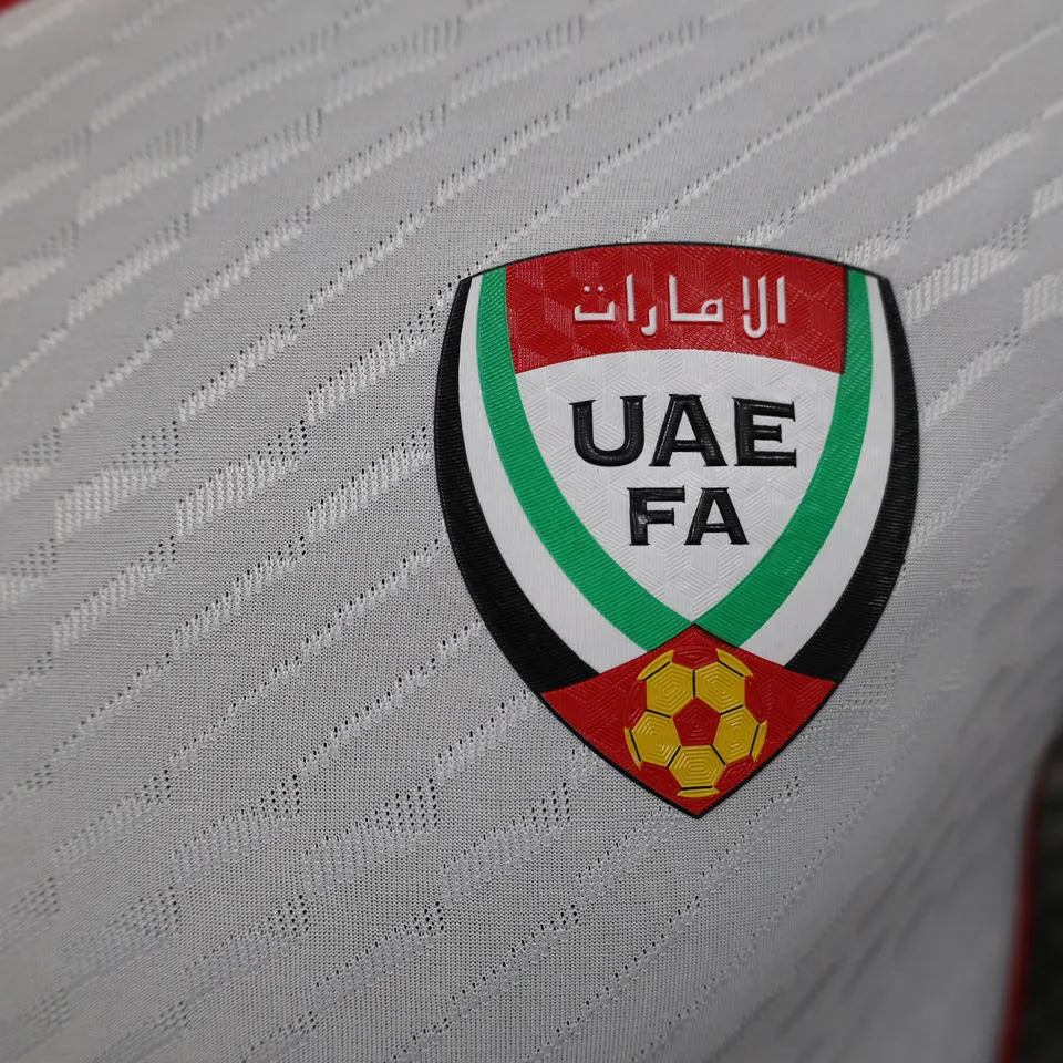 2024 UAE Home White Player Version Soccer Jersey 阿联酋 Detail 1