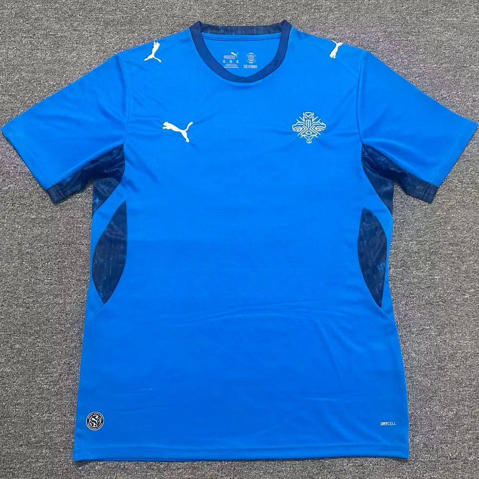 2026/27 Iceland Hoem Blue Fans Soccer Jersey Front