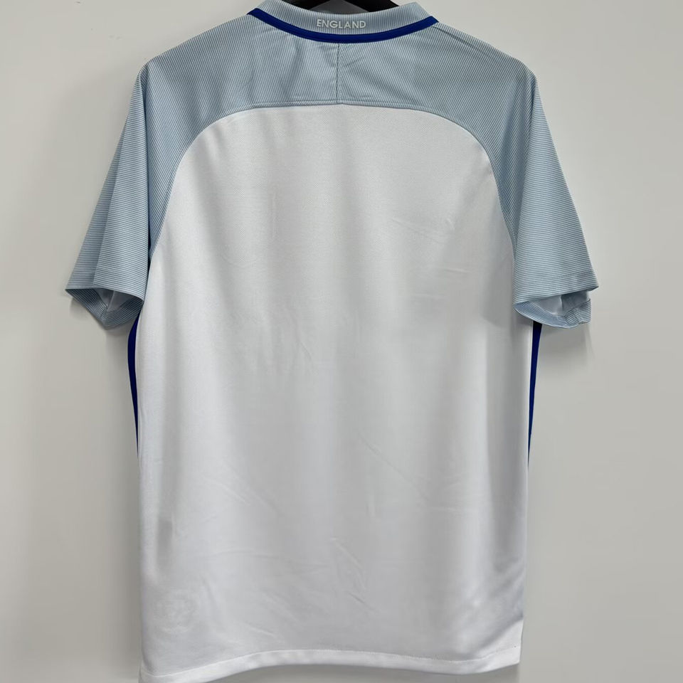 2016 England Home White Retro Soccer Jersey Item NO.: 2138847 Back