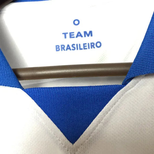 2019 Brazil Away White 1:1 Quality Fans Soccer Jersey Detail 1