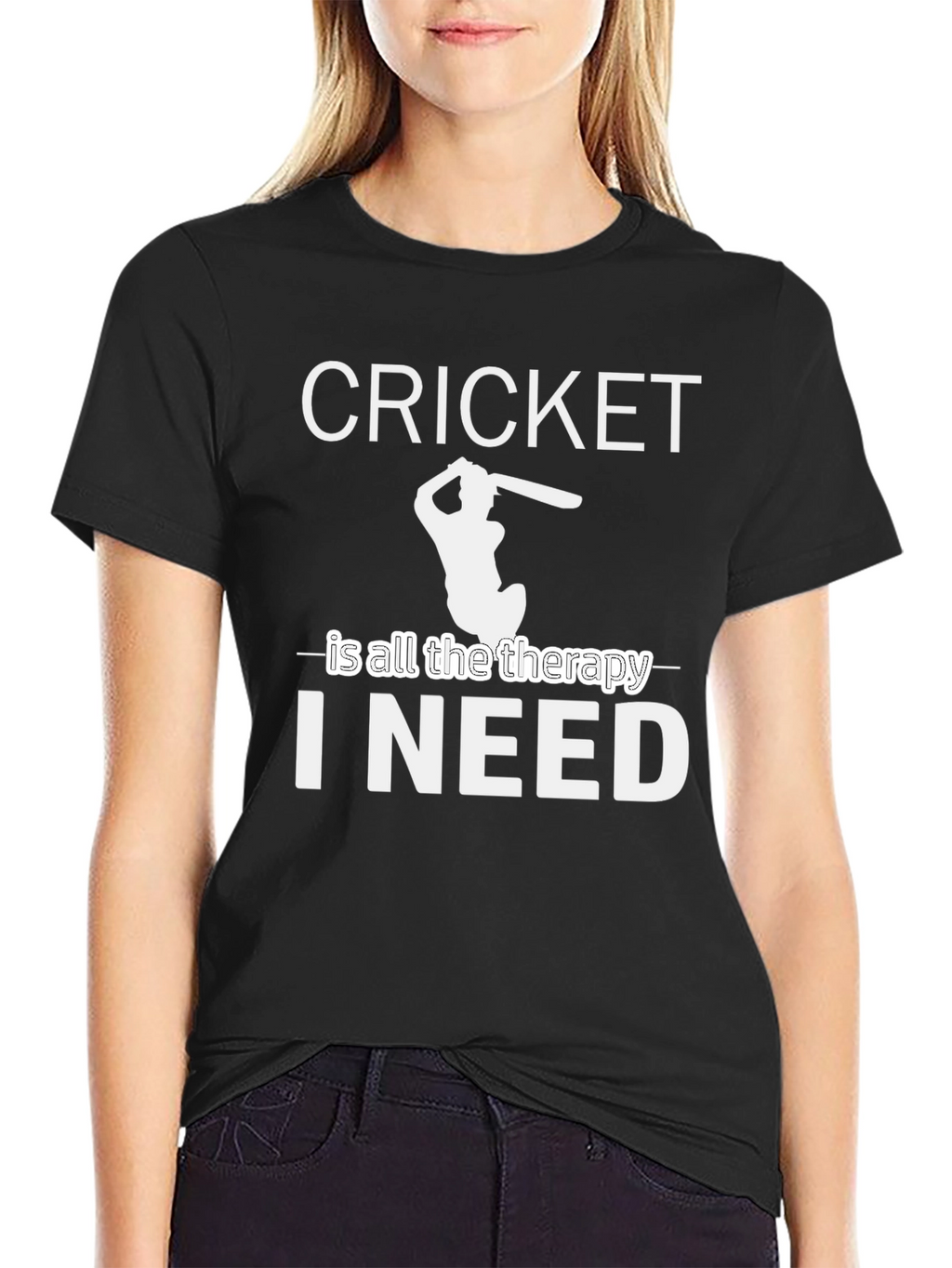 Cricket is All The Therapy T-Shirt