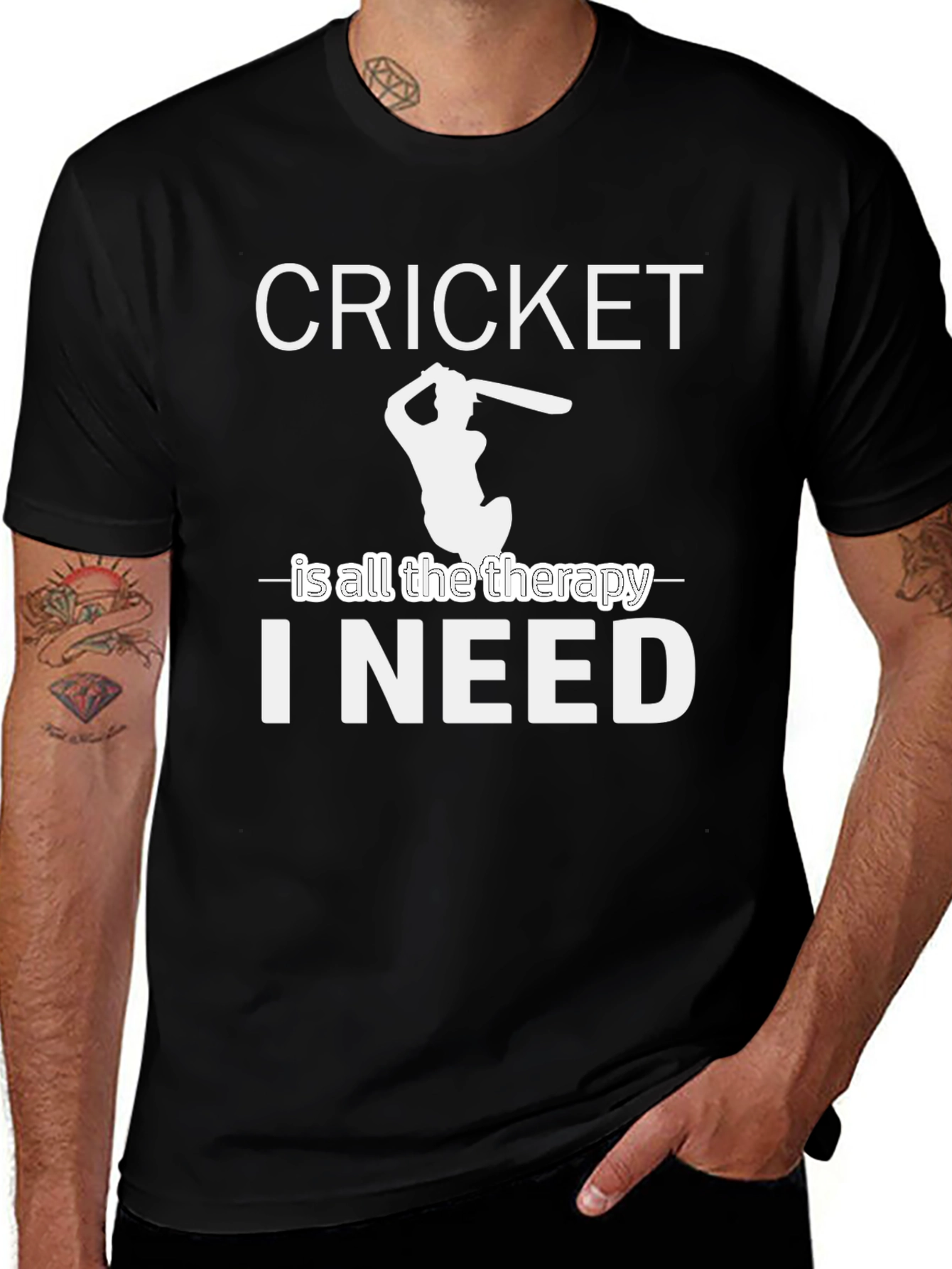 Cricket is All The Therapy T-Shirt
