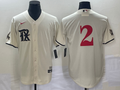 Men's Texas Rangers Marcus Semien #2 Cream 2023 City Connect Replica Player Jerseys