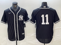 Men's New York Yankees Anthony Volpe #11 Black Limited Name Jerseys
