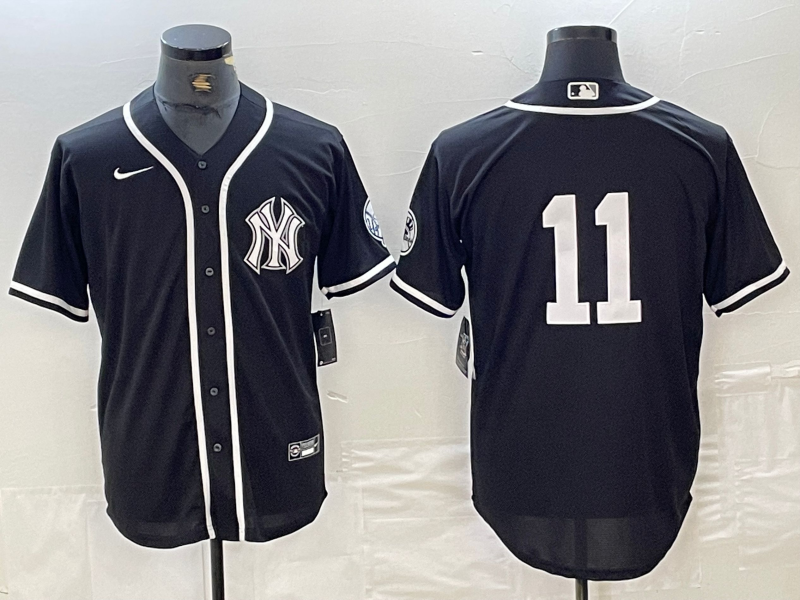 Men's New York Yankees Anthony Volpe #11 Black Limited Name Jerseys