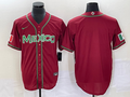Men's 2023 World Baseball Classic Mexico Red Blank Jerseys