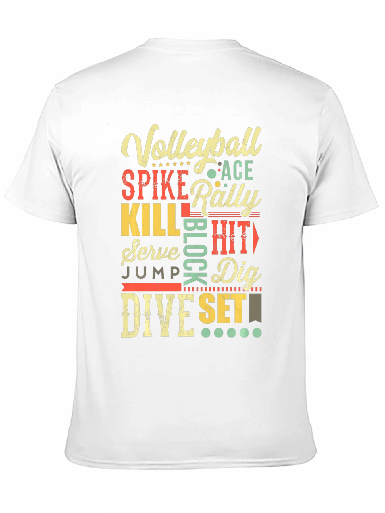 Volleyball Word Art Graphic T-Shirt