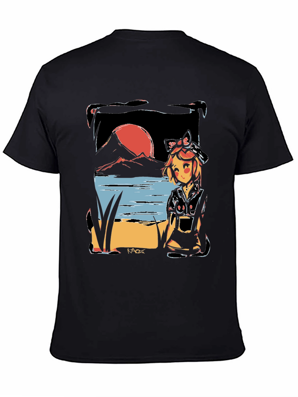 Anime Sunset T-Shirt - Unique Graphic Tee