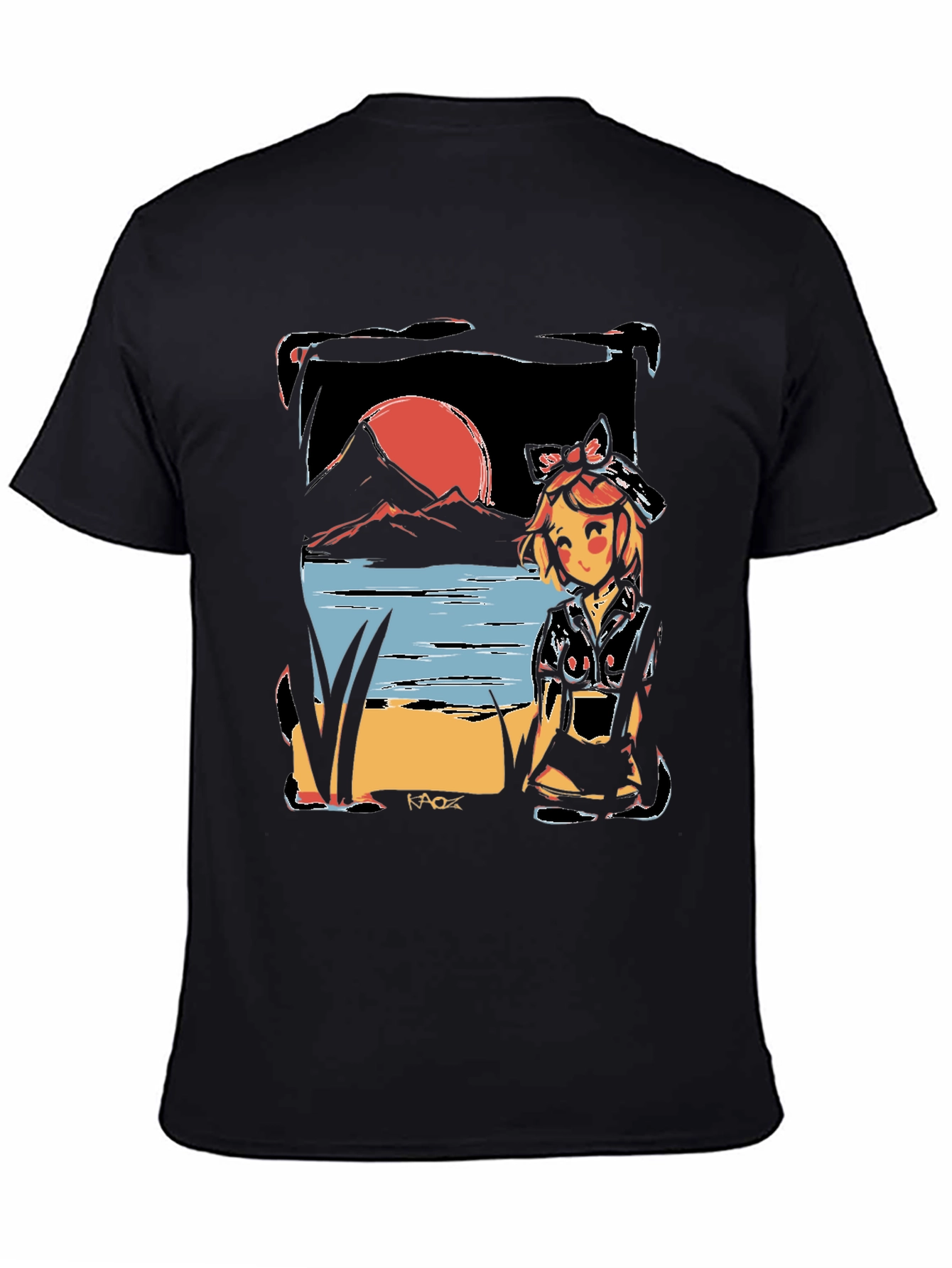 Anime Sunset T-Shirt - Unique Graphic Tee