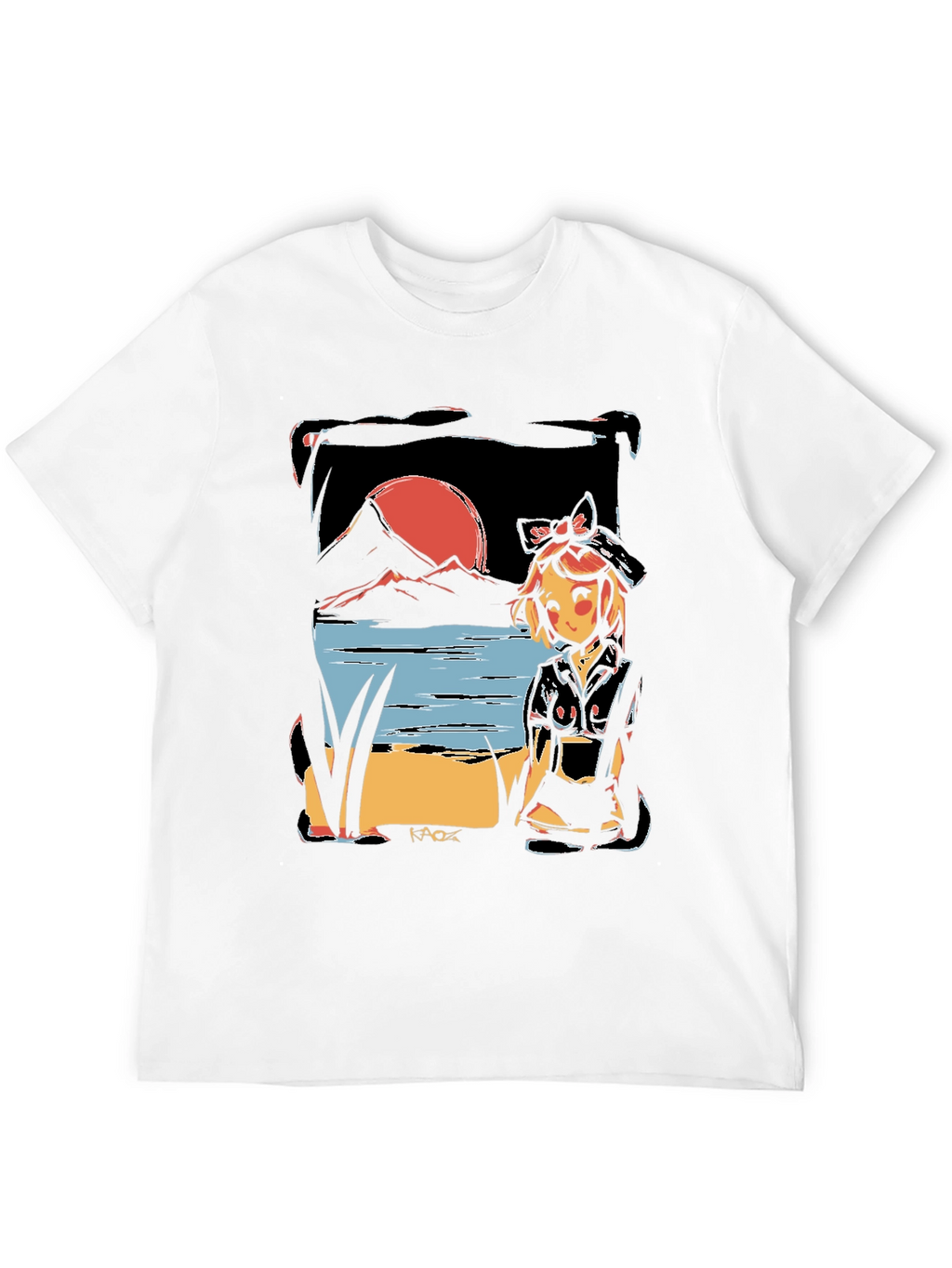 Anime Sunset T-Shirt - Unique Graphic Tee