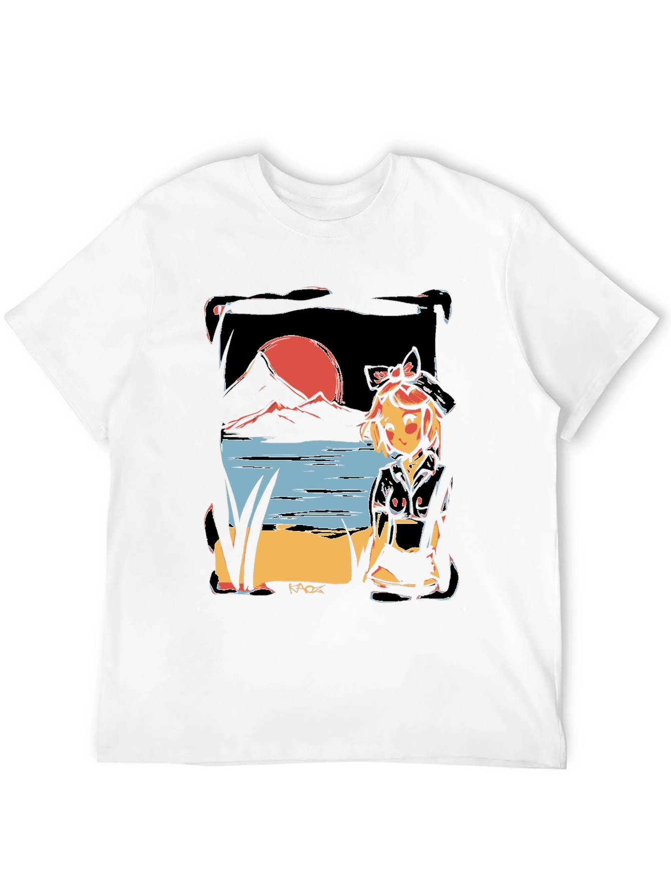 Anime Sunset T-Shirt - Unique Graphic Tee