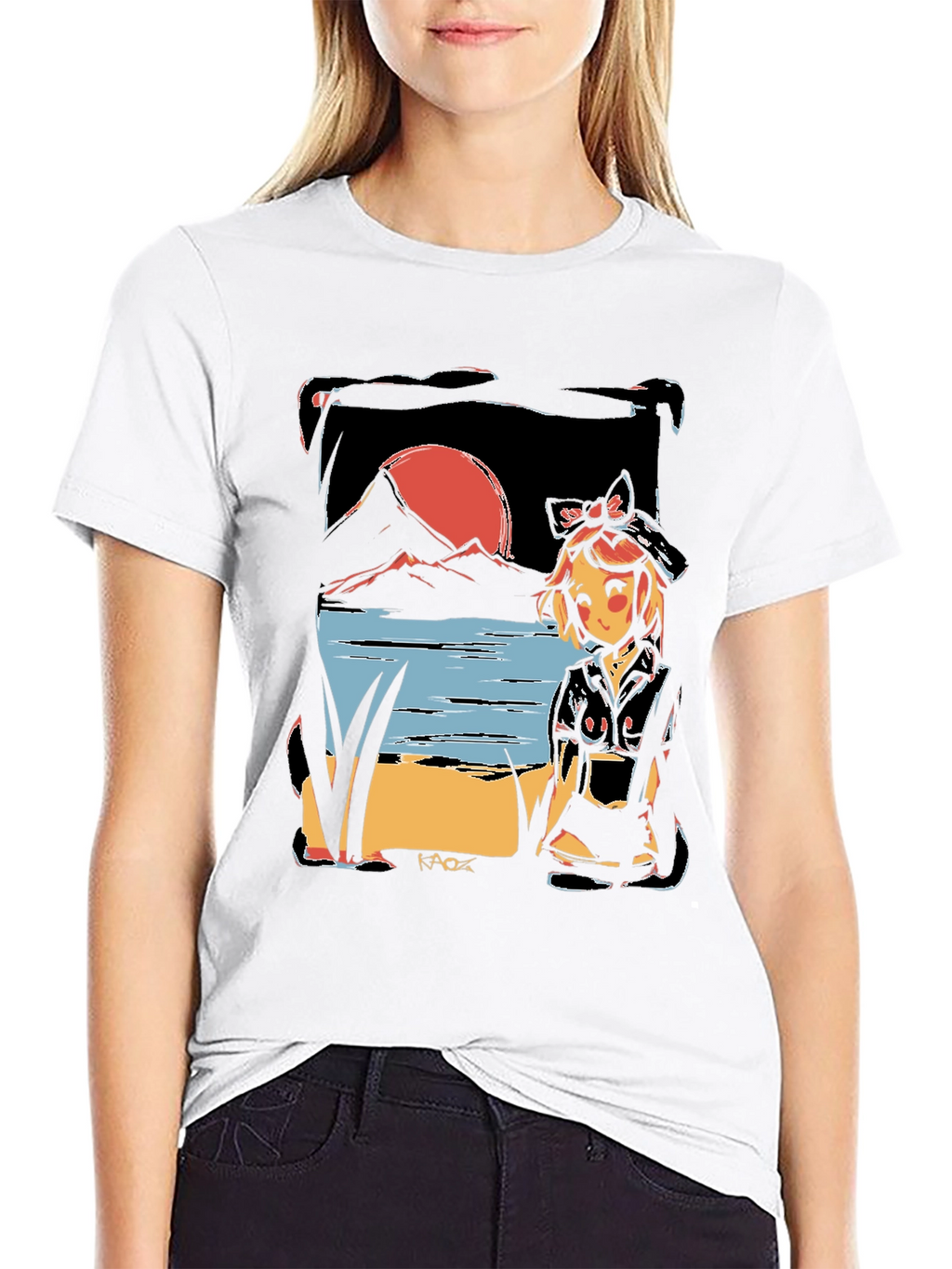 Anime Sunset T-Shirt - Unique Graphic Tee