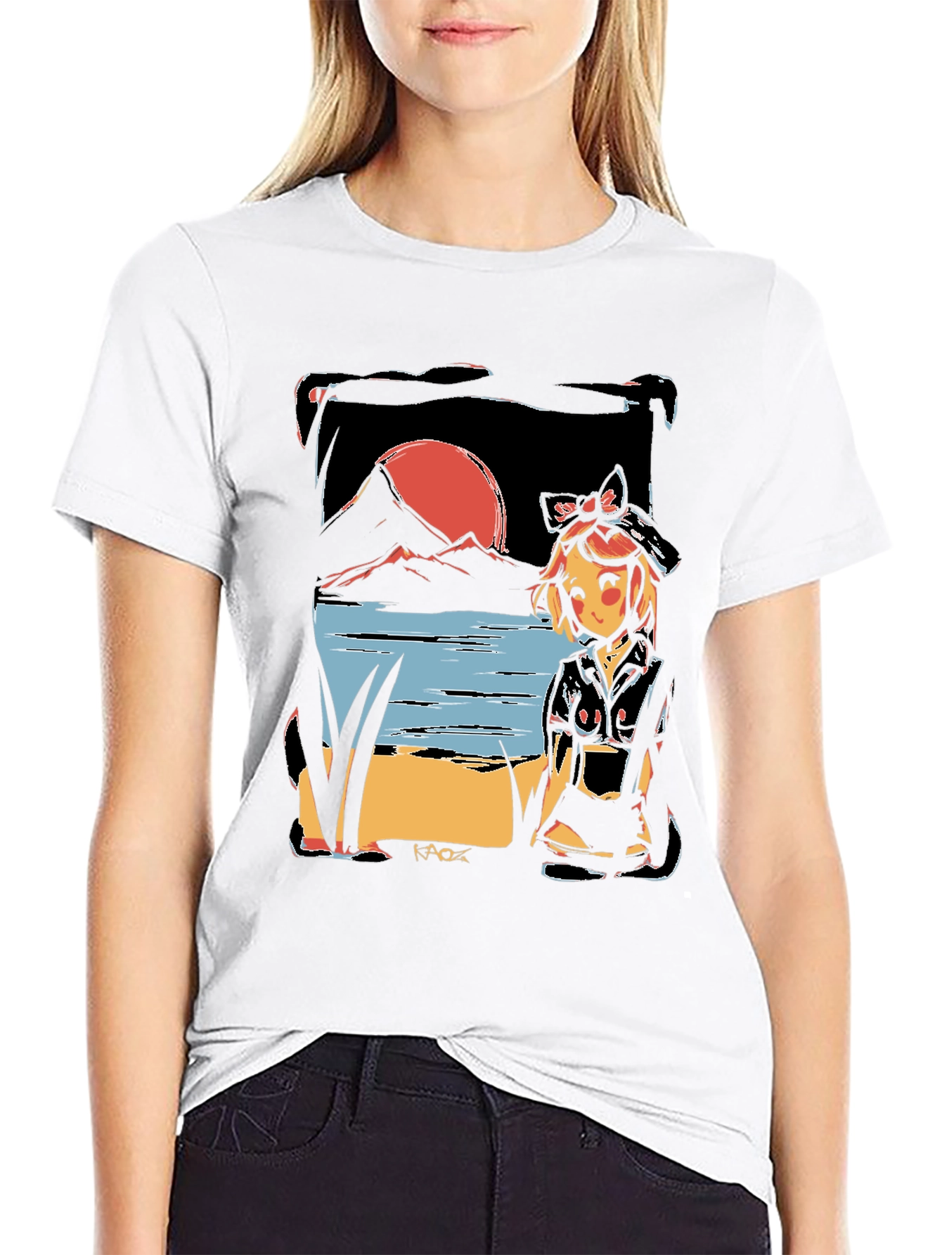 Anime Sunset T-Shirt - Unique Graphic Tee