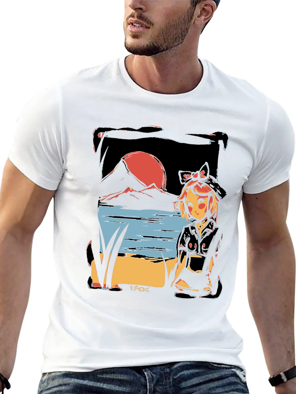Anime Sunset T-Shirt - Unique Graphic Tee