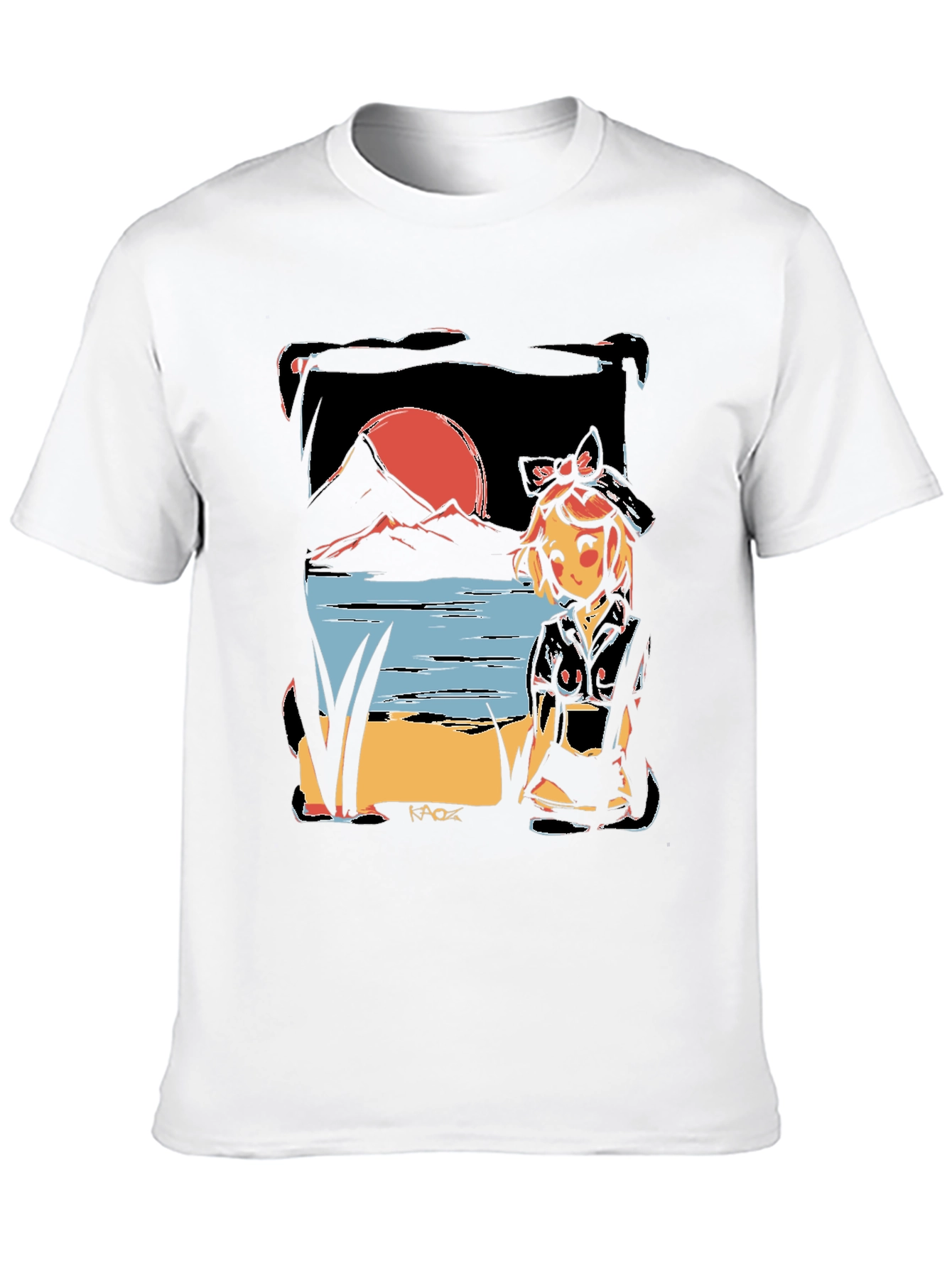 Anime Sunset T-Shirt - Unique Graphic Tee