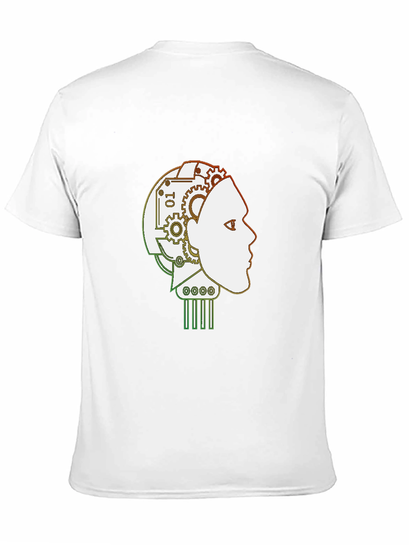 Robot Mind T-Shirt - Stylish AI Head Design