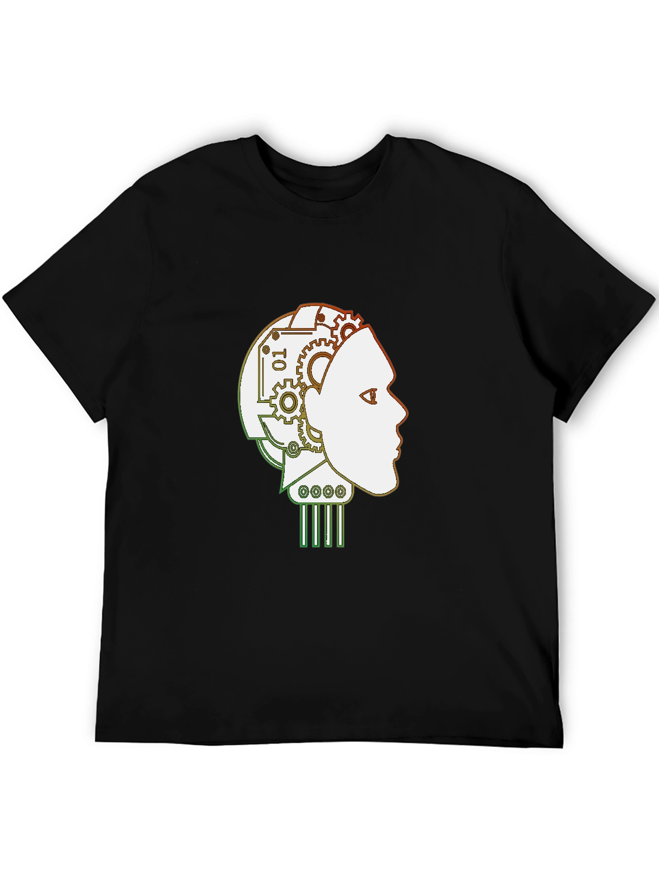 Robot Mind T-Shirt - Stylish AI Head Design